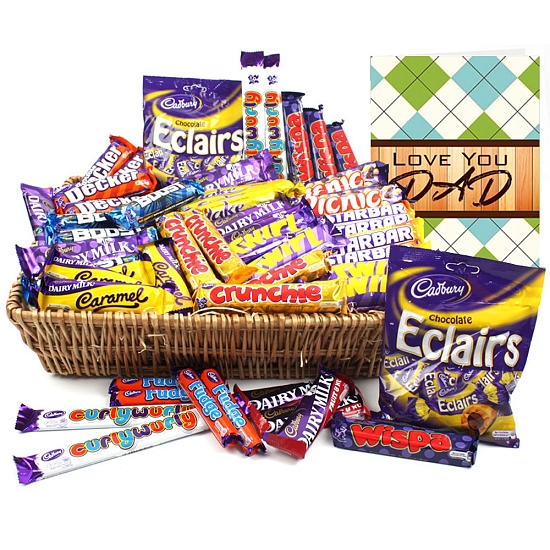 Dad Cadbury Chocolates Basket